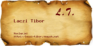 Laczi Tibor névjegykártya